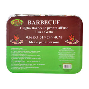 Griglia per barbecue usa e getta