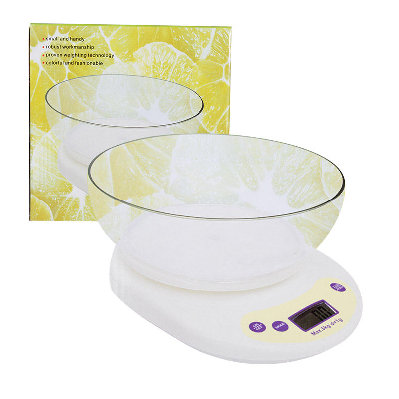 Fradel Bilancia Digitale Da Cucina 0,1g - 5kg, Impermeabile, In Acciaio Inox, Con Display LCD E Funzione Tara