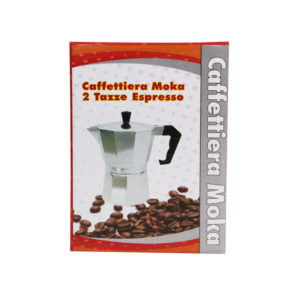 Caffettiera con manico antiscottatura, 2 tazze