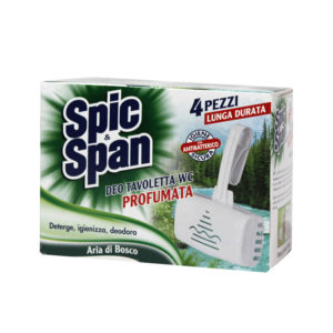Spic&Span - Deo tavoletta per WC, 4 pezzi