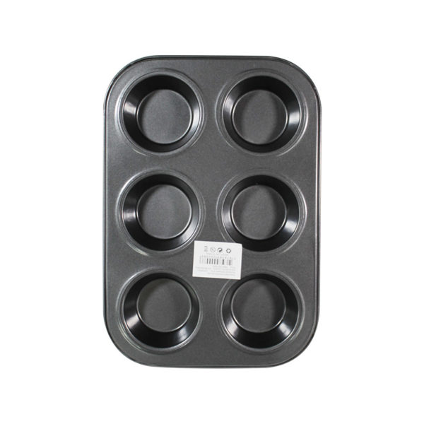 Teglia per muffin, 6 stampi