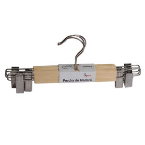 Gruccia per pantalone in legno, 3 pezzi