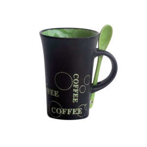 Tazza in ceramica con cucchiaino