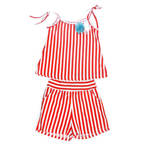 Completo a righe per bambina
