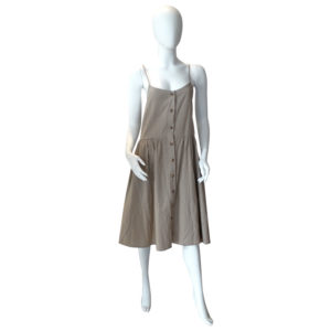Vestito marrone con bottoni