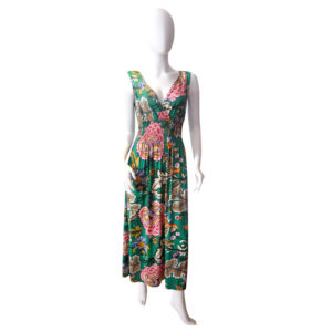 Vestito lungo a fiori