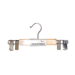 Appendiabiti in legno con clip