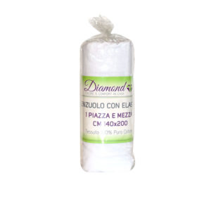 Diamond lenzuolo con elastico - 1 piazza e mezza