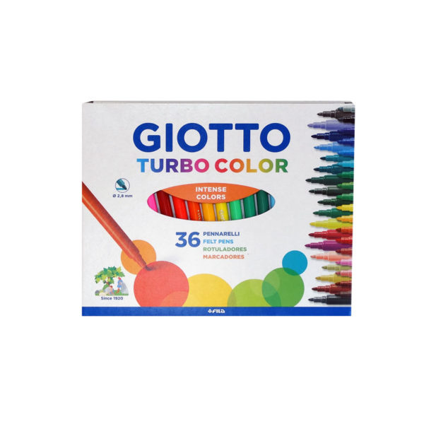 Giotto Turbo Color pennarelli colori intensi punta media - immagine 2