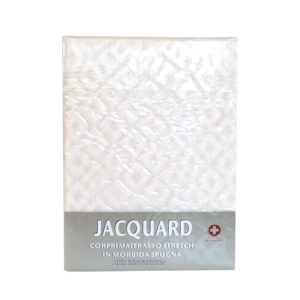 Jacquard coprimaterasso strech in spugna