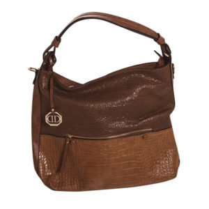 Borsa a spalla bicolore