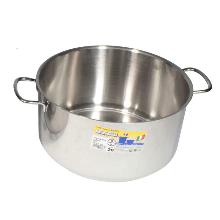 Casseruola 2 maniglie con coperchio di vetro - Pietra Lavica Induzione - Diametr