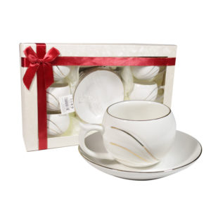 Set tazzine da caffè 6 pz + 6 piattini