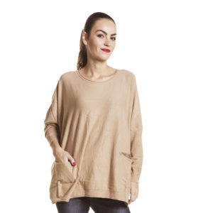 Maglia con tasche frontali