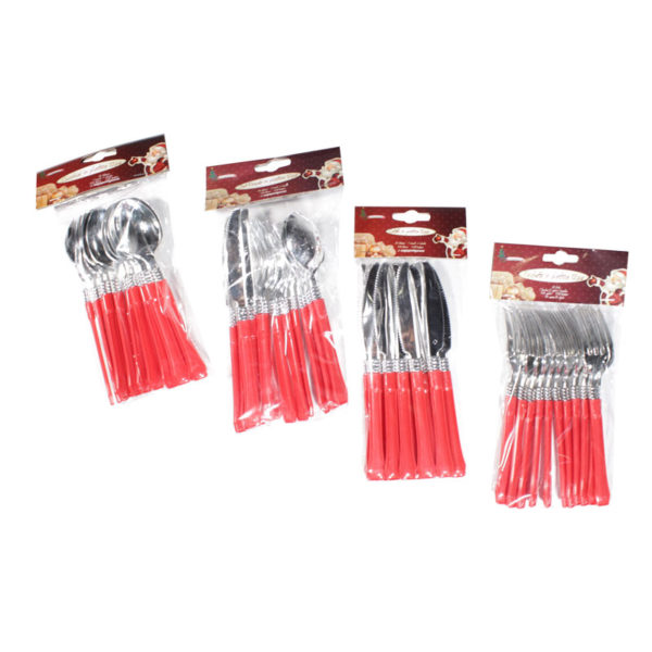 Set posate natalizie 12 pz