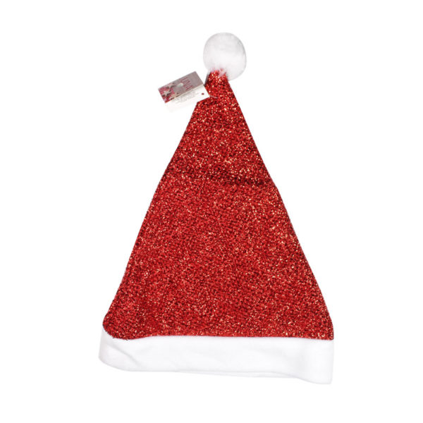 Cappello natalizio con glitter